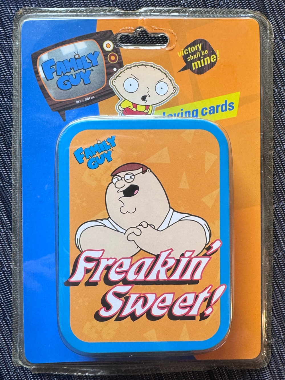 Vintage 2004 Family Guy “Freakin’ Sweet” Unopened Playing Cards Tin from Borders